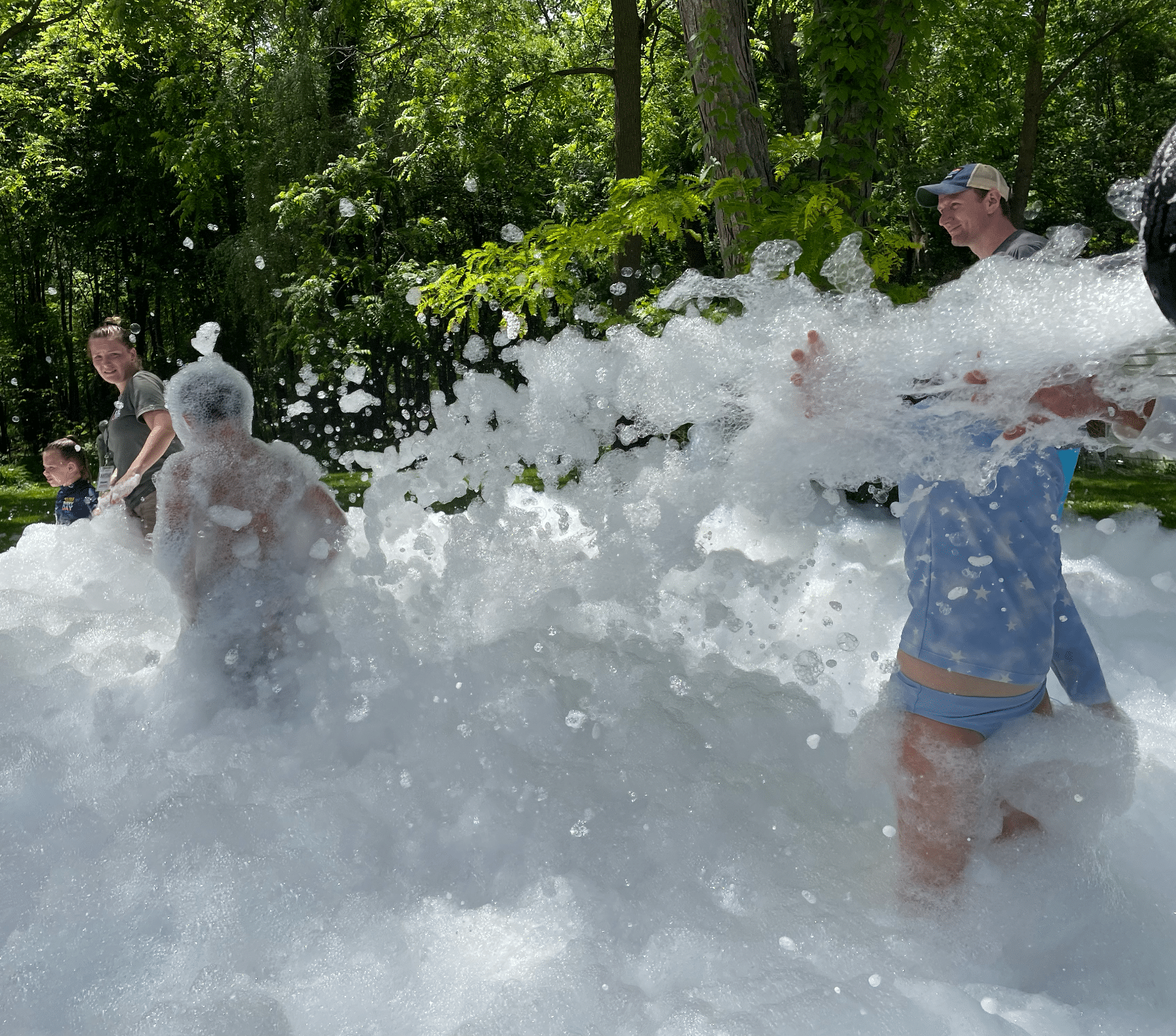 DIY Foam Machine FILLED Our Backyard 